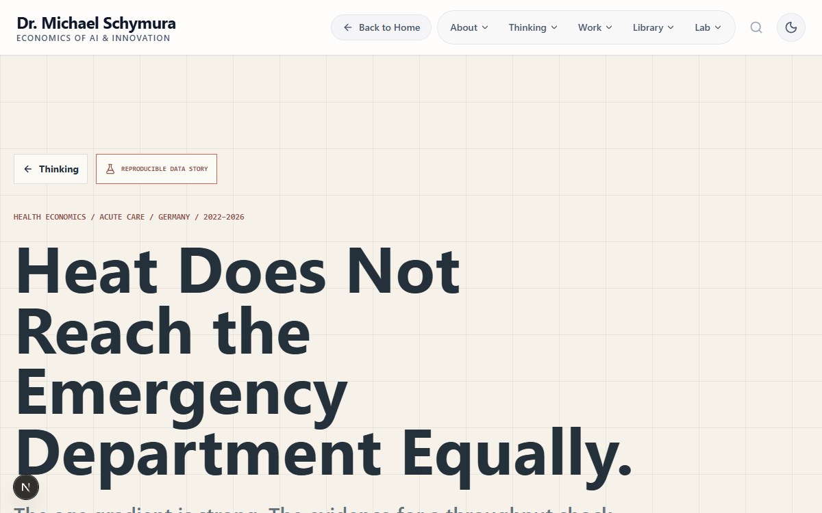 Heat Does Not Reach the Emergency Department Equally.